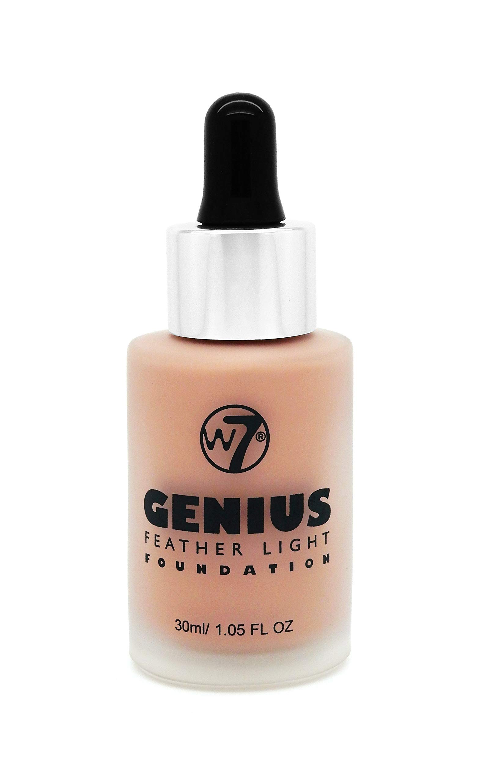 W7 Genius Super Smart Feather Natural Tan Light Make Up Foundation, 30 ml, 30 ml (Pack of 1)
