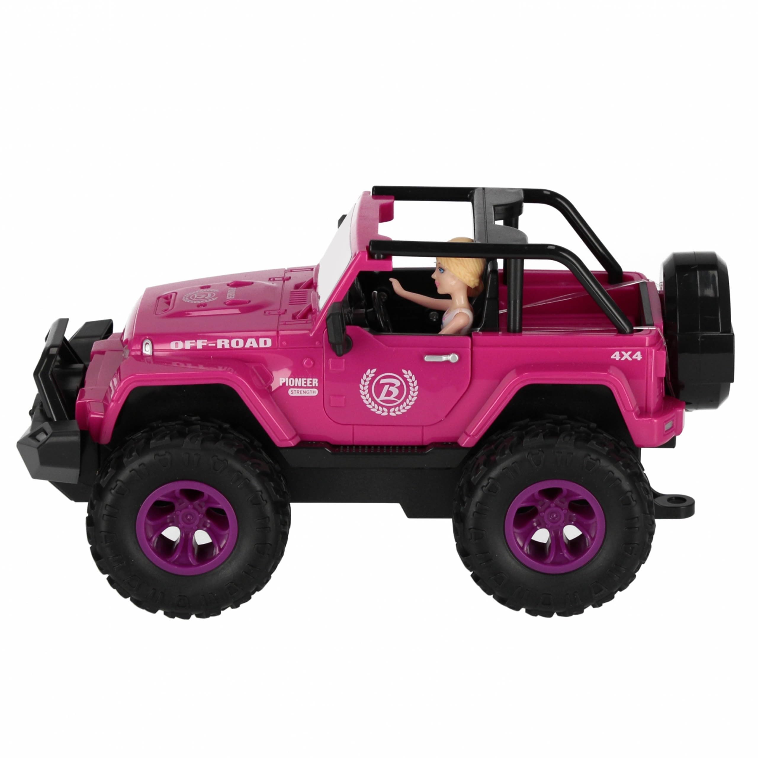 Rosa Jeep Auto für Puppen mit Zubehör 3+ MEGA Creative