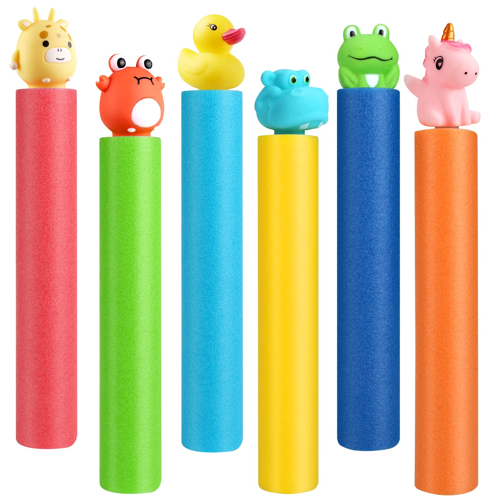 Water Squirters for Kids, 6-Pack Water Guns for Toddlers Age 2-4, Durable Water Blasters