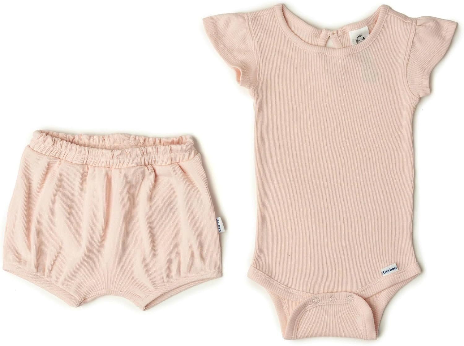Gerber Baby Girls' Bodysuit and Shorts Set