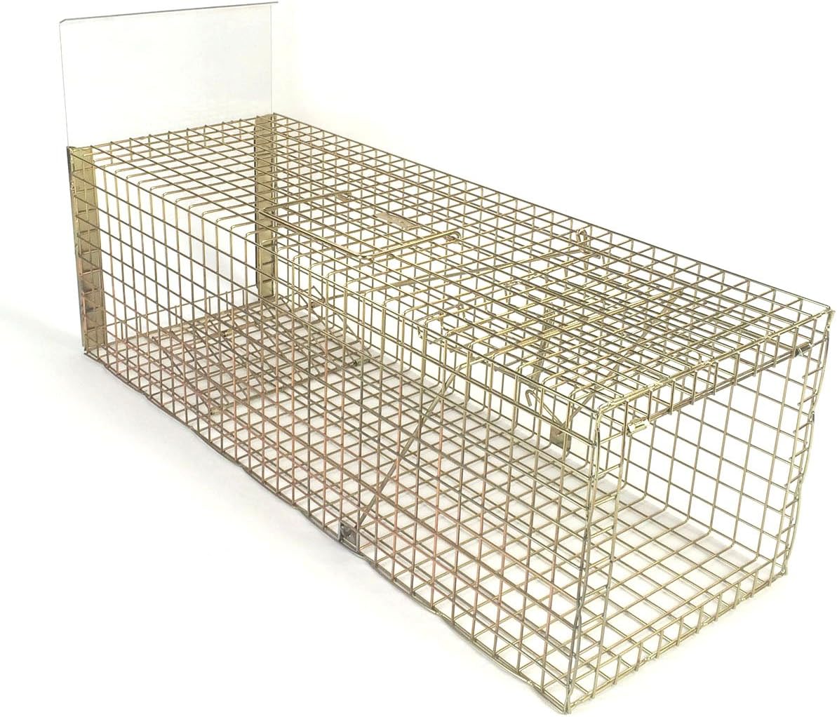 TrapMan Professional Feral Cat Trap Pro Gold Feral cat trap humane safe capture, front catching door plus rear sliding door for easy release