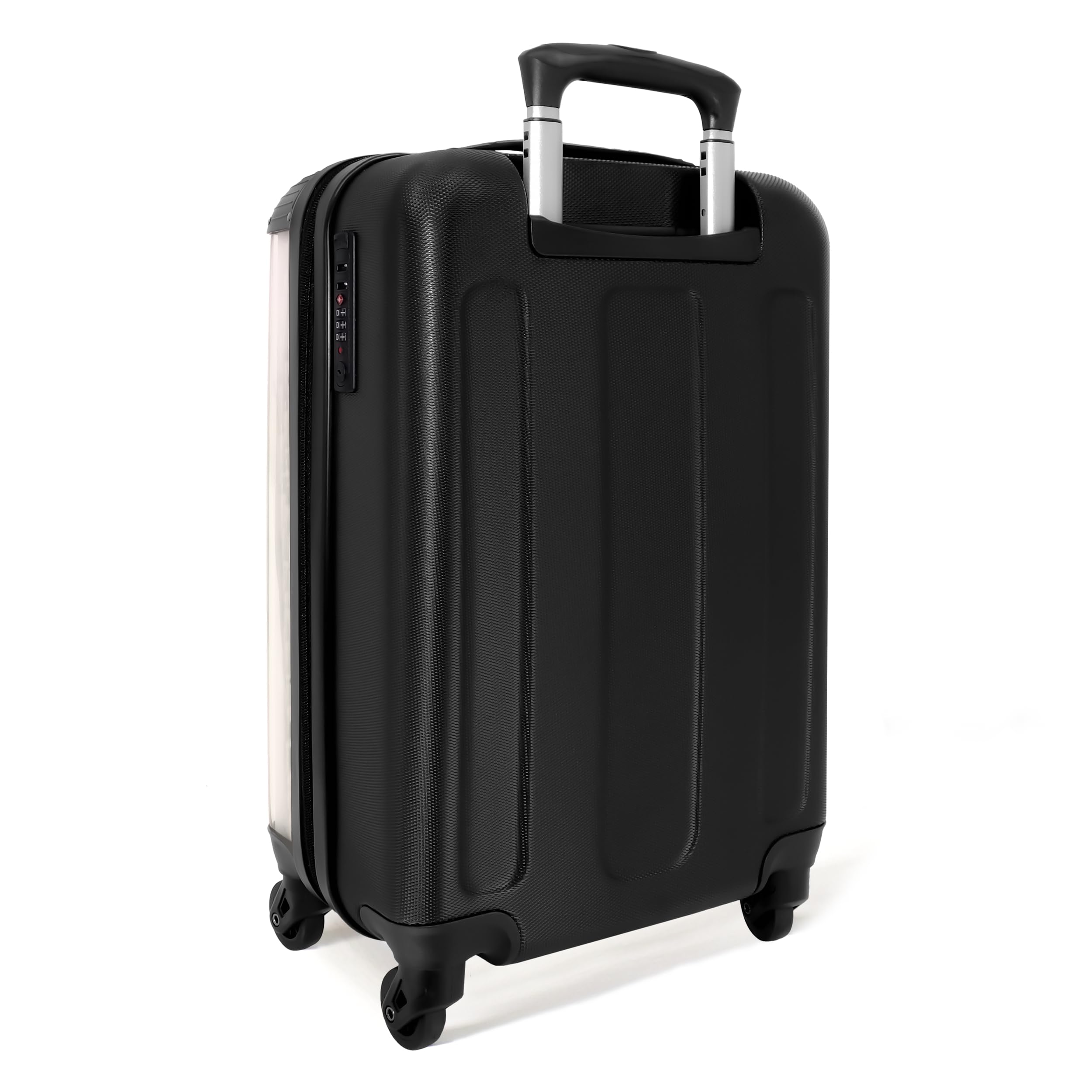 NoBoringSuitcases.com Valise Cabine Enfant Fille - Bagages à Roulette Personnalisable, 55x35x25cm (Hiboux - Pastel)