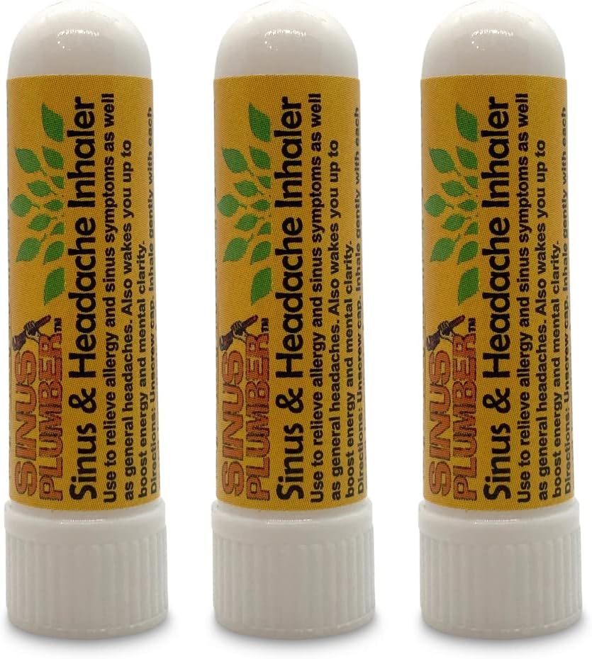 Sinus Plumber Nasal Inhaler for Sinus - Allergy - Headaches - 3 Pack Super Deal