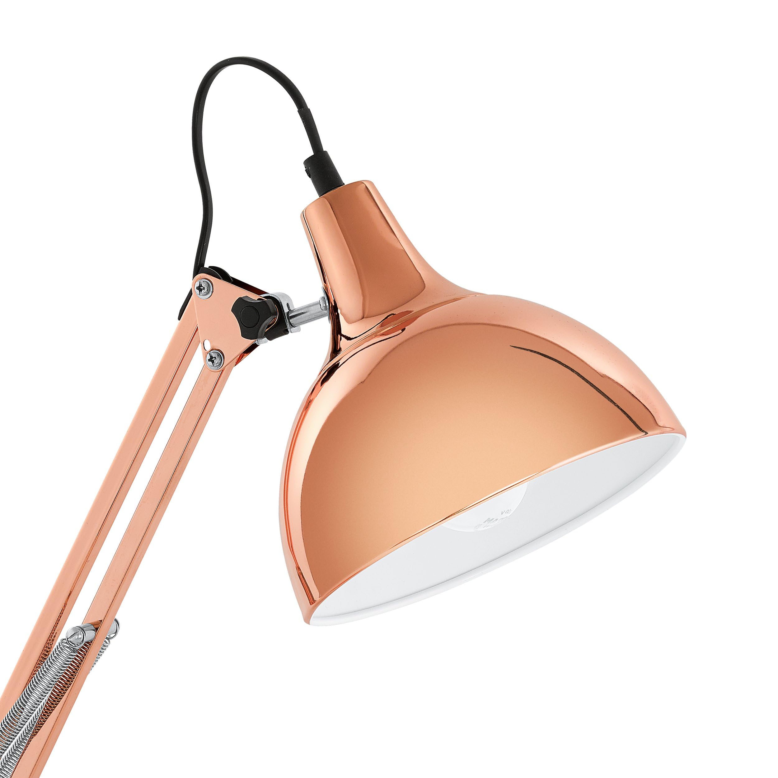 Een Art-Deco bureaulamp van gietijzer, onderaan onleesbaar gemerkt. De