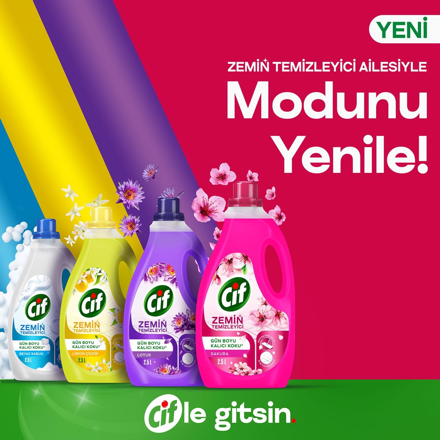 Cif Zemin Temizleyici Limon Çiçeği 2500 ml