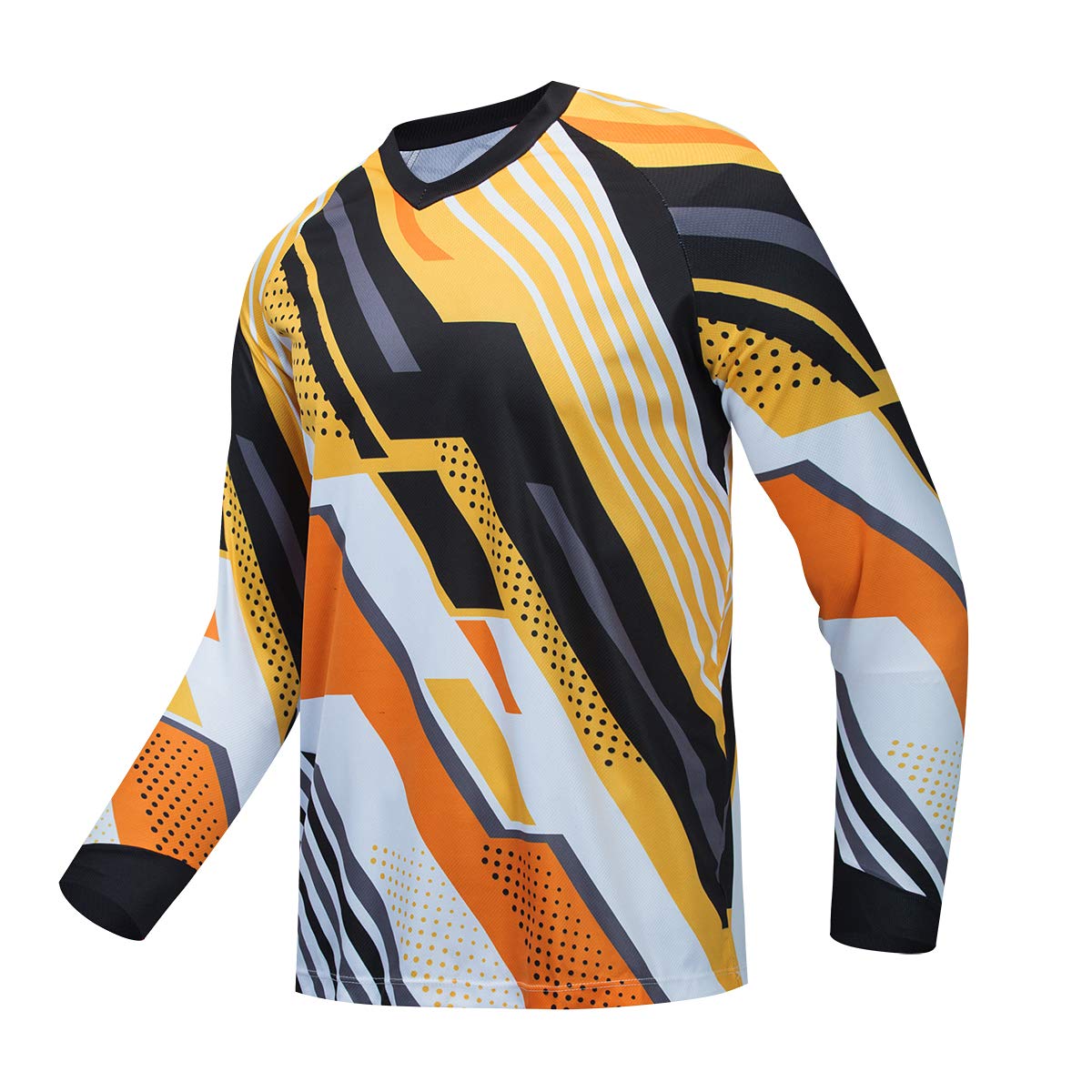 JPOJPO Downhill Cycling Jersey Men's Racing Jersey Long Sleeve MTB Bicycle Clothing Bike Shirt Motorcycle S-4XL