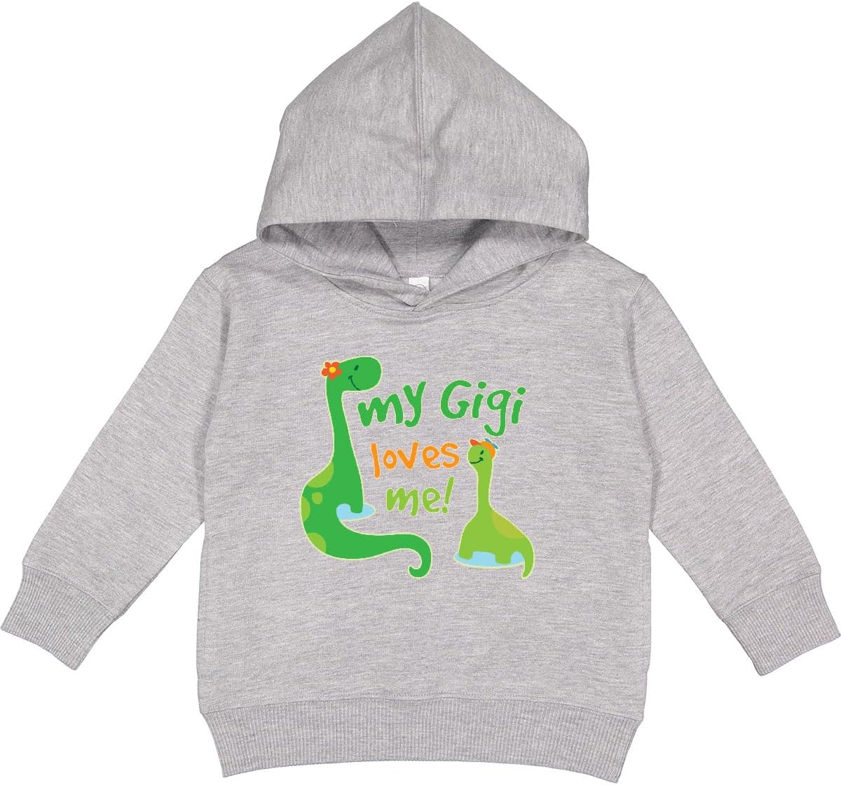 inktastic My Gigi Loves Me Grandson Dinosaur Toddler Hoodie