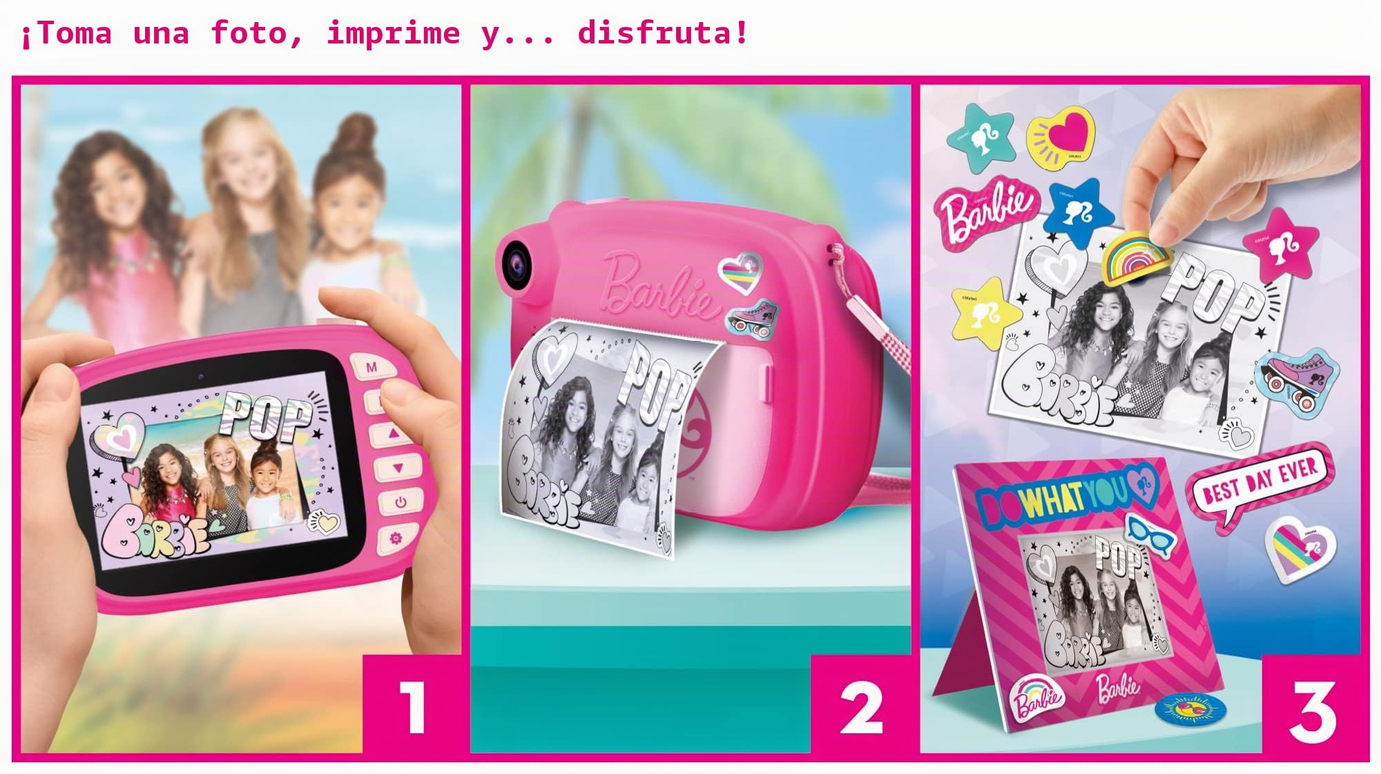 Appareil photo Barbie a impression immédiate - Barbie print cam - LISCIANI