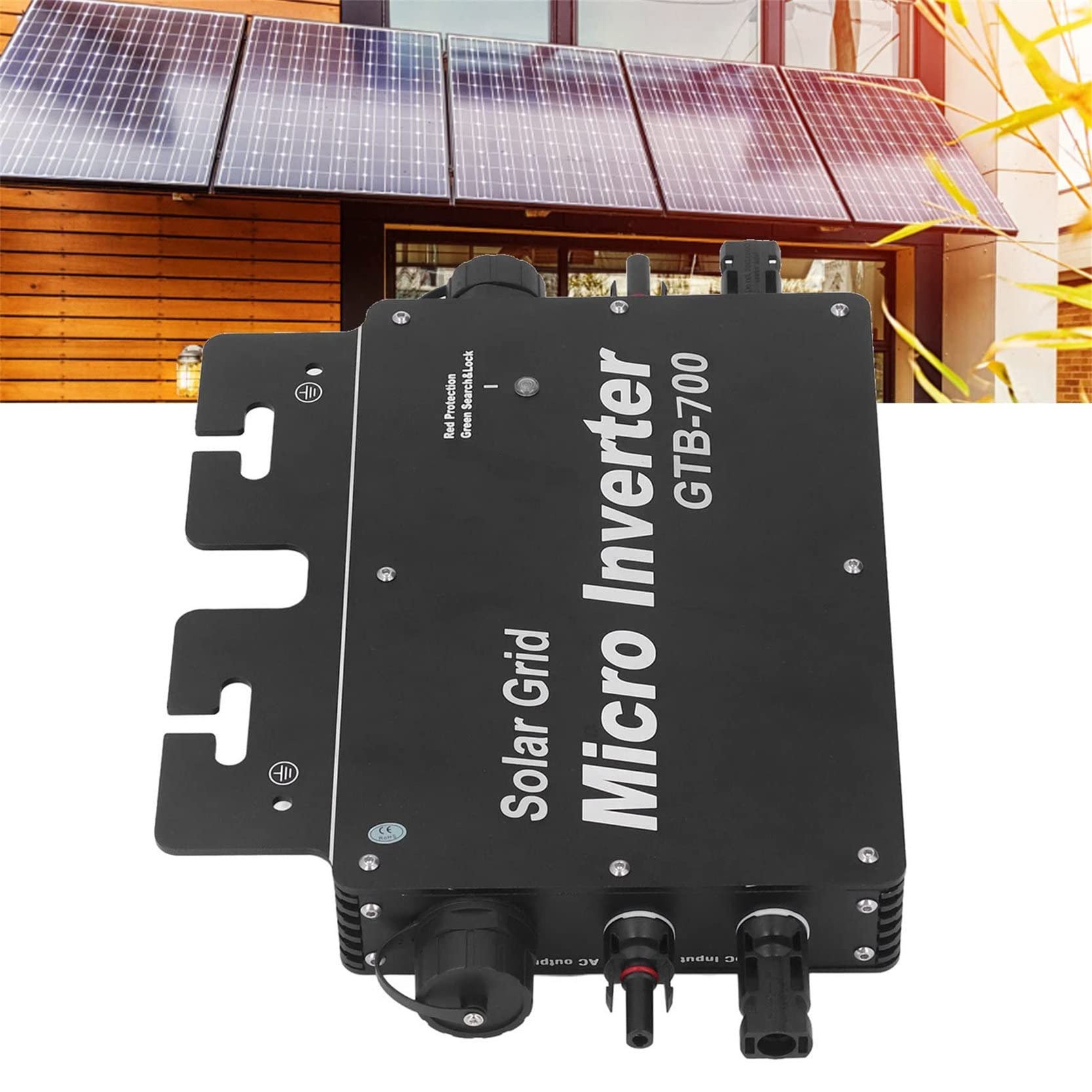 Micro Solar Inverter Grid Tied, WVC-400W, 600W, 700W, 800W MPPT Wodoodporny solarny inwerter sieciowy, sterowanie WIFI 120V 230V Autoidentyfikacja Mikroinwerter mocy,700W