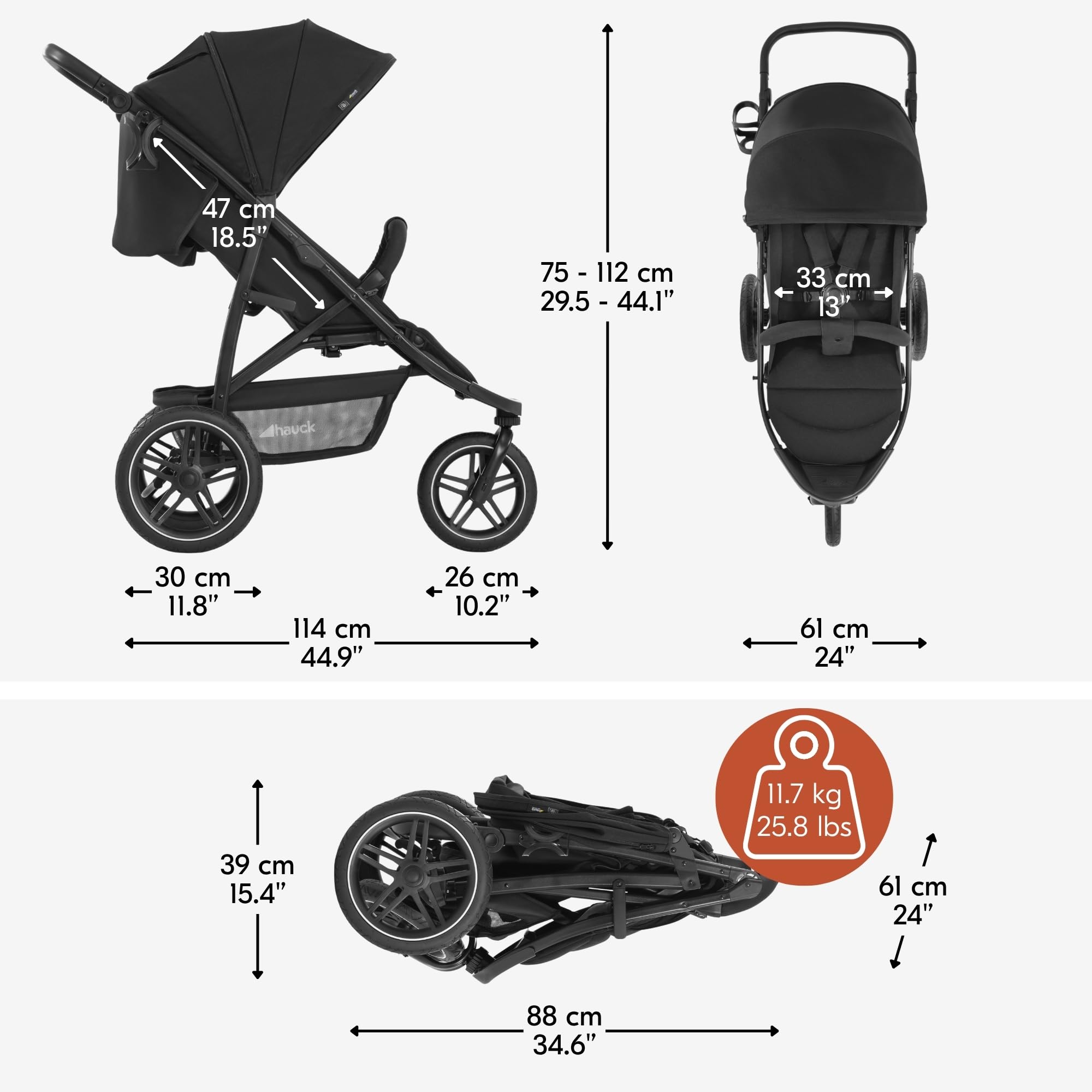 ドイツ名門 HAUCK ラピッド3R／Rapid 3R 3輪ベビーカー Amazon.co.jp: ドイツの名門ハウク・ラピッド3R＜HAUCK RAPID3R