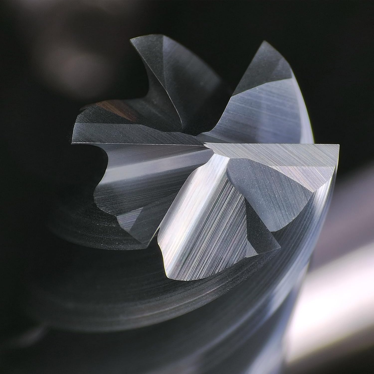 Tools Carbide End Mill Finish Machining Square Milling Cutter for Cutting Alloy Steels,Cast Iron, Hardened Steel - 6 Flute Cutting Tools 3/8 Shank (3/8-2.5" 1PCS)