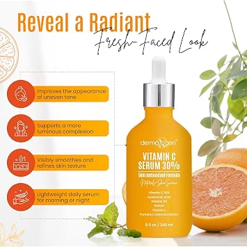 Turmeric + 30% Vitamin C Face Moisturizer & Serum Set Hydrating & Nourishing Skincare with Hyaluronic Acid, Retinol & Organic Ingredients For All Skin Types