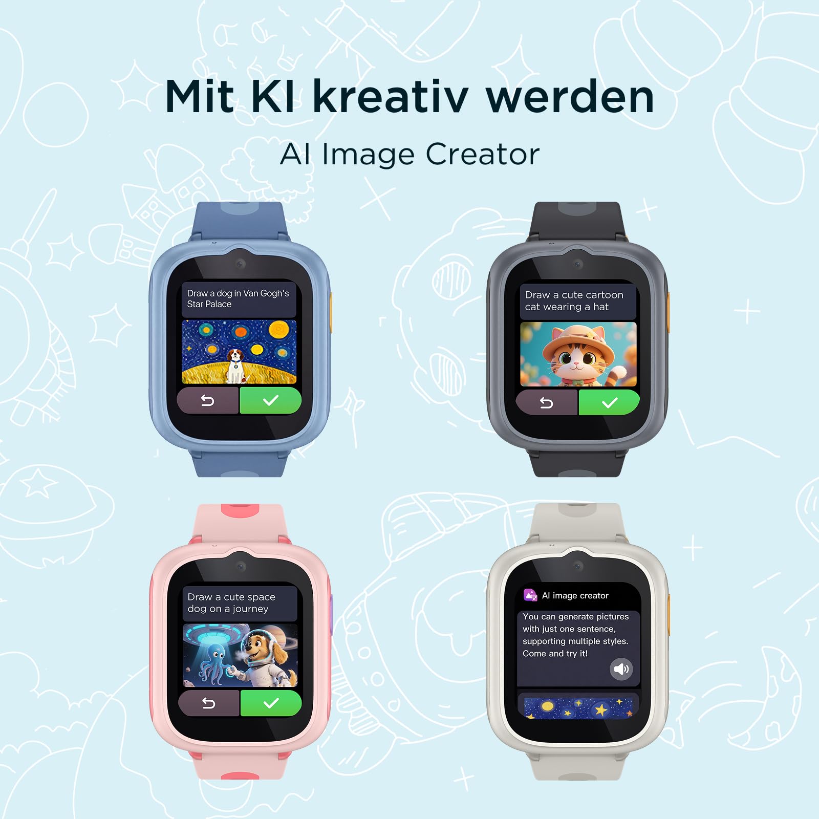 TCL MOVETIME MT48 – 4G-Smartwatch für Kinder mit GPS-Tracking, SOS-Taste, 2MP-Kamera, Fitness-Tracking und personalisierten Themen