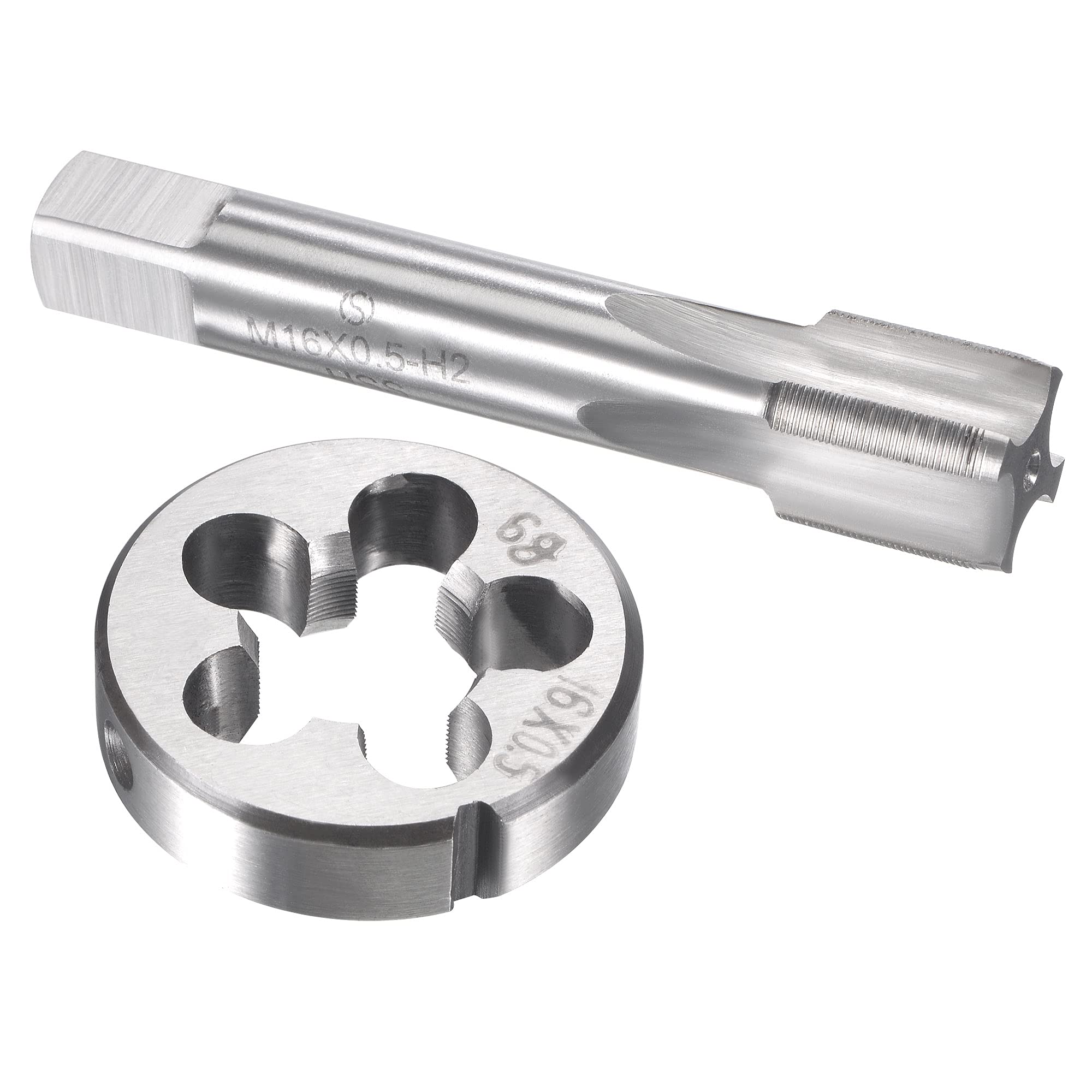 uxcell M15 x 1mm Metric Tap and Die Set, Machine Thread Screw Tap with Round Threading Die, Tap & Die Kit for Nut Screw Bolt Thread Repair — Amazon image 11