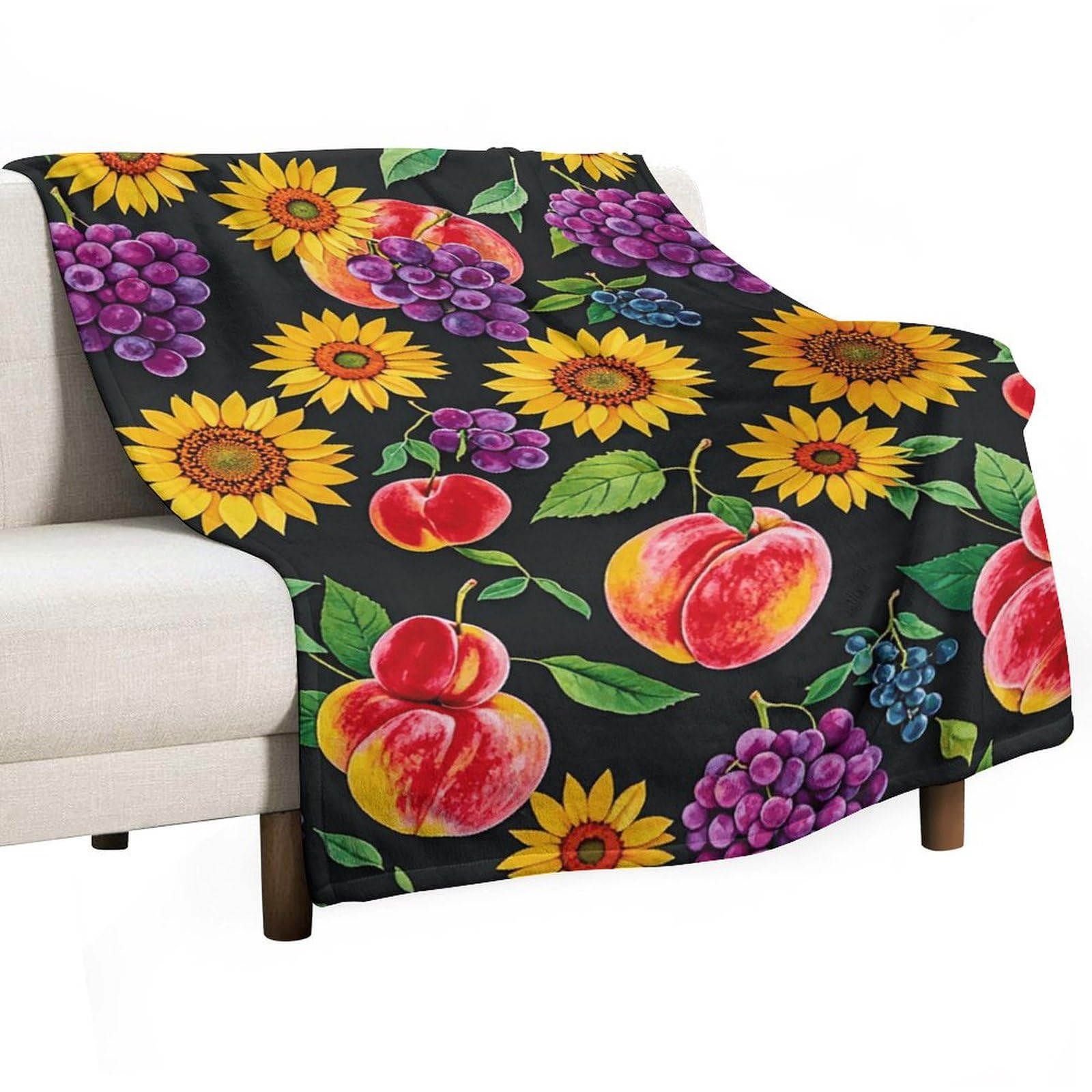 Couverture flanelle douce aux fruits : offrez un moment de pure tendresse à vos proches