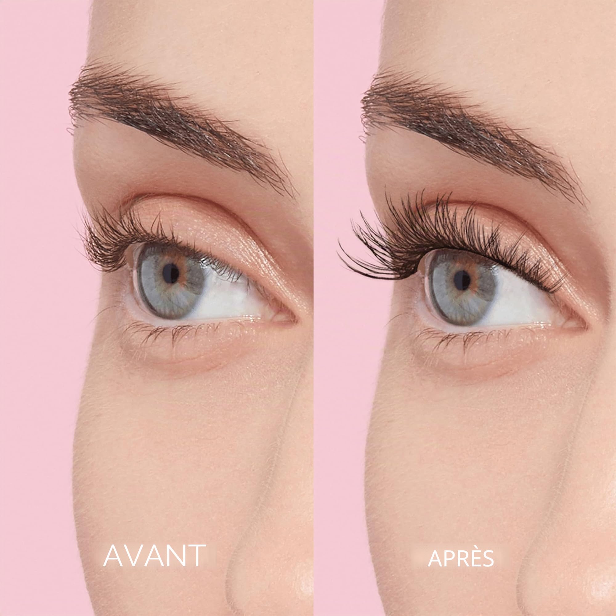 KISS imPRESS – Kit de faux cils à pression, volumineux, noir, pas de colle nécessaire, sans tracas, bande invisible, naturel, 24 heures, sans dommages, sans résidus collants, magnifique, rapide et
