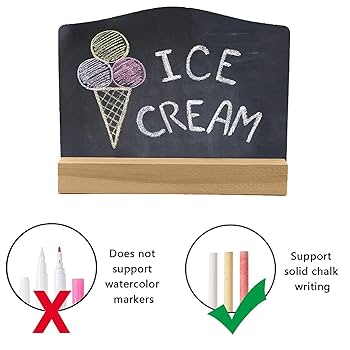 Set Di 10 Mini Lavagnette In Legno - 13x15 Cm, Cancellabili, Con Base - Foto 10