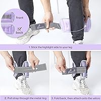 Vista 6 de Sportneer Ankle Weights Wrist Weights Pair of 1/2/4/6/10 LBS for Men Women Kids Strength Training Wrist and Ankle Weights Set with Reflective Strips