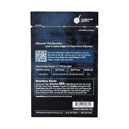 Miniatura 3 de Pectina - Set lento de alto metoxilo vegano OU Kosher certificado - 50g2oz