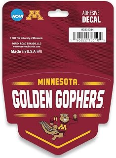 University of Minnesota Badge Adhesive Vinyl Decal - Fun Minnesota Sticker for Car, Window, Water Bottle or Laptop