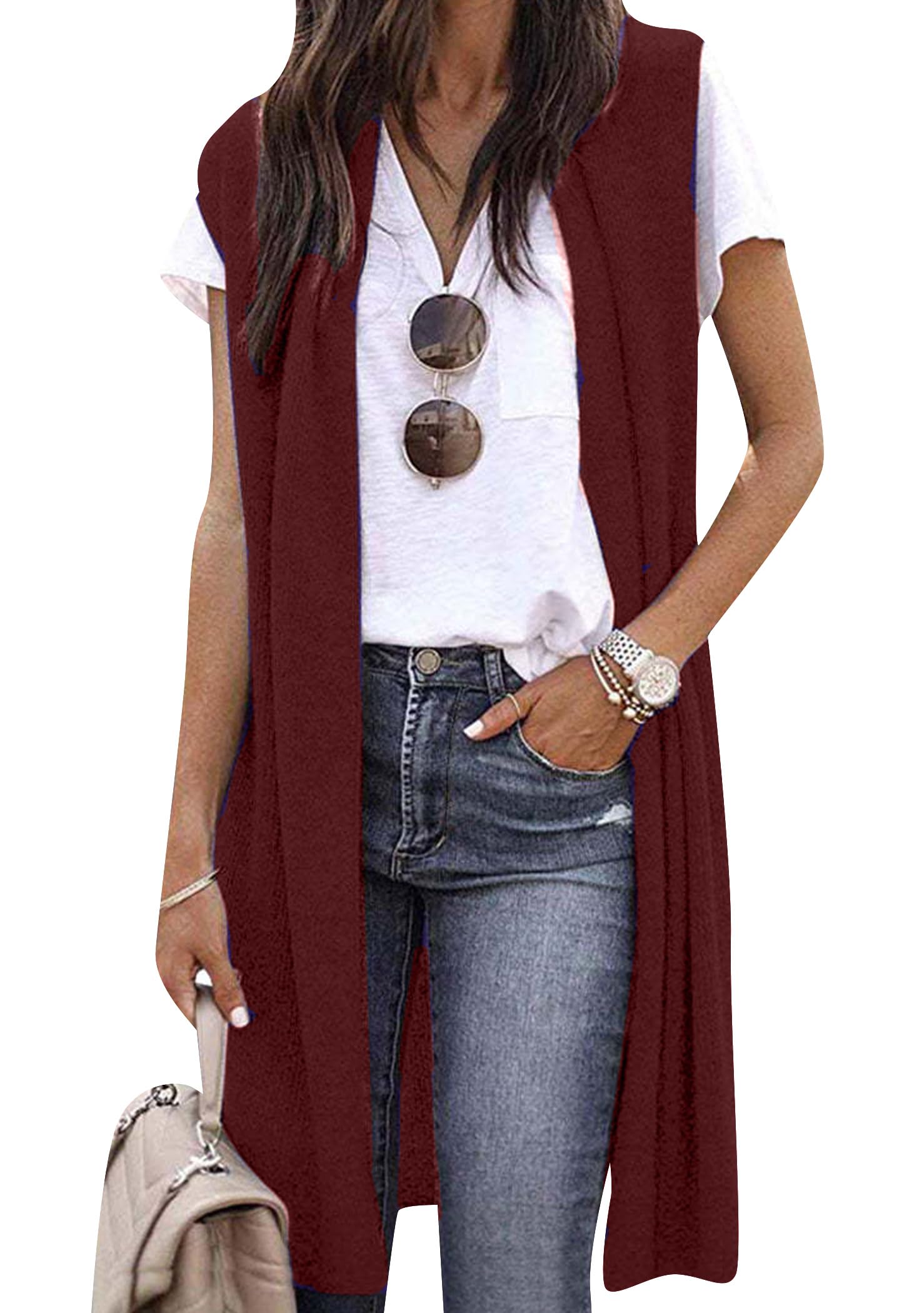 Gebreid vest lichtgeel • Prijs € 27,99 • online shop