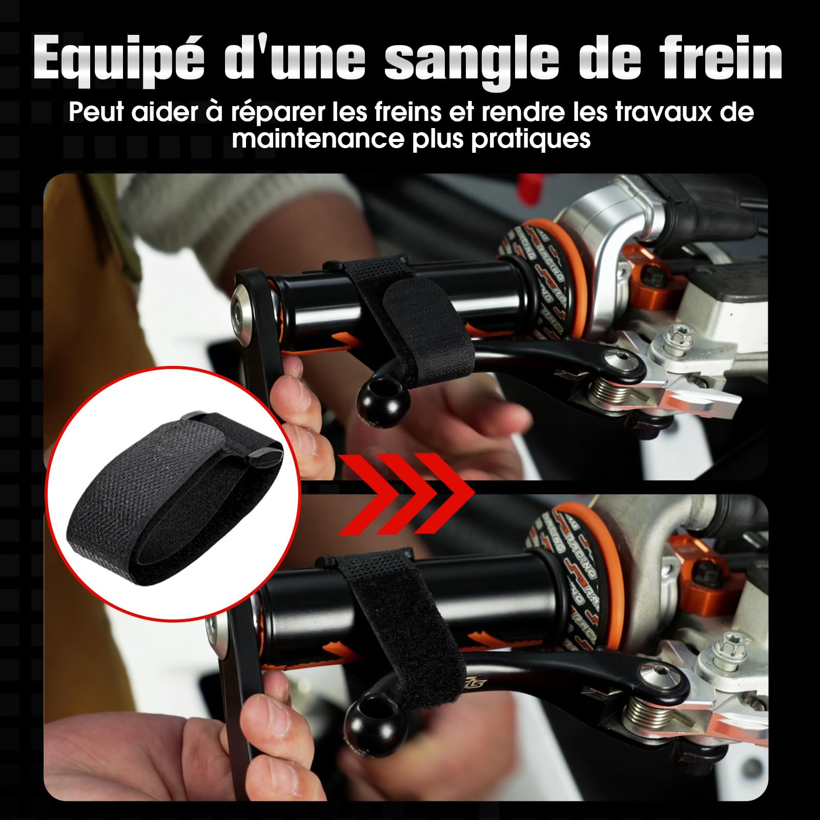 Béquille d'Atelier Moto Arrière Pliable pour Pit Bike Dirt Bike Rouge