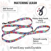 Vista 5 de BEAUTYZOO No Pull Dog Harness and Leash Set - Adjustable Step-in Puppy Harness for Small Medium Large Dogs, Escape Proof Soft Nylon Vest with Double