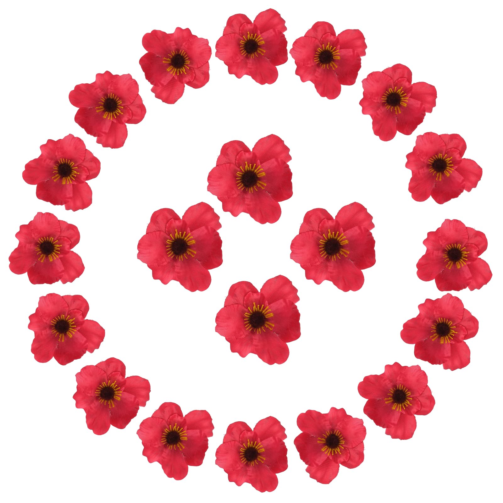 Fleurs artificielles de mariage rouges en vrac pour centres de table de fête et maison