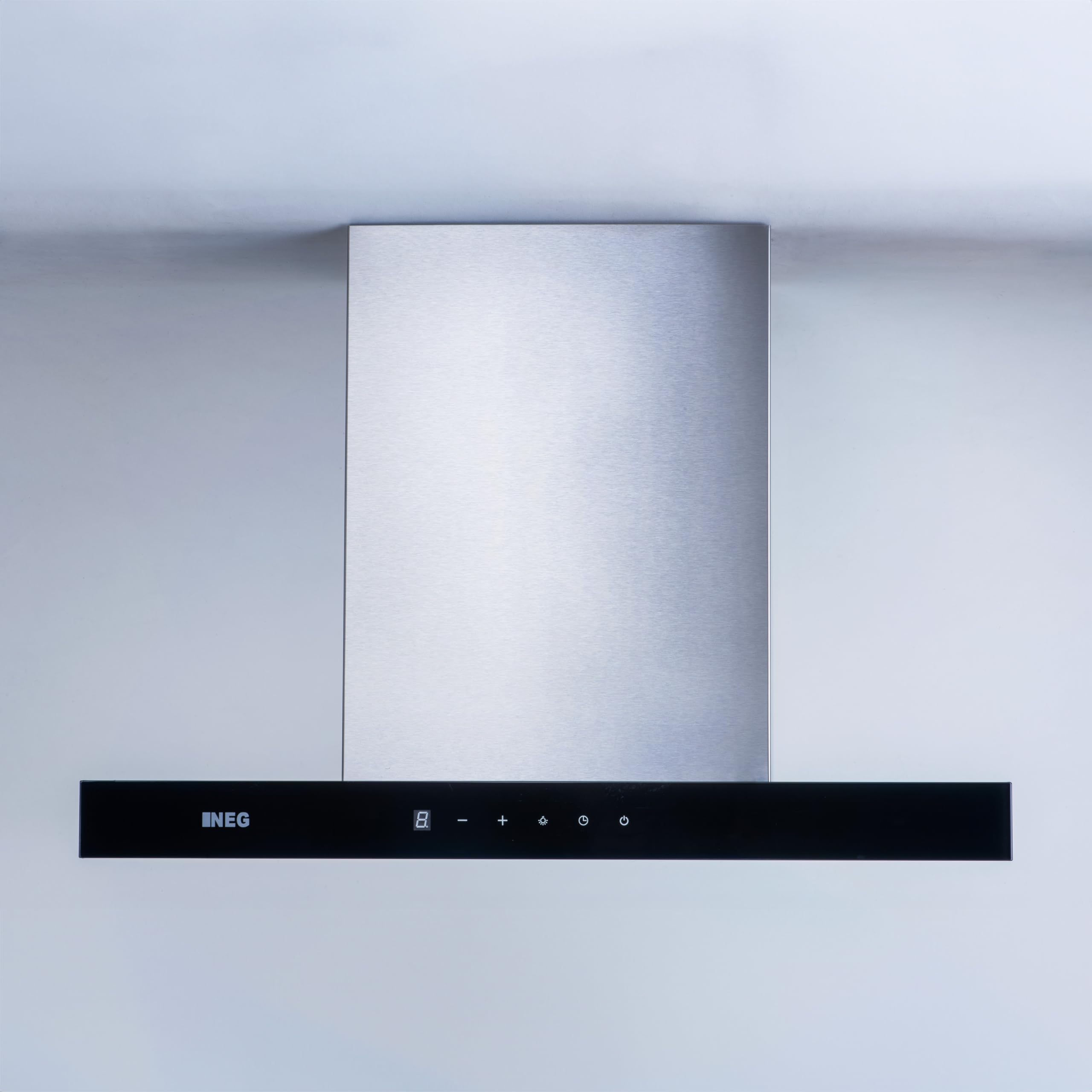 NEG Dunstabzugshaube NEG3660WH2 Wandhaube 60 cm Edelstahl | 2 Power-Stufen bis 830 m³/h, Abluft und Umluft, Sensor-Touch