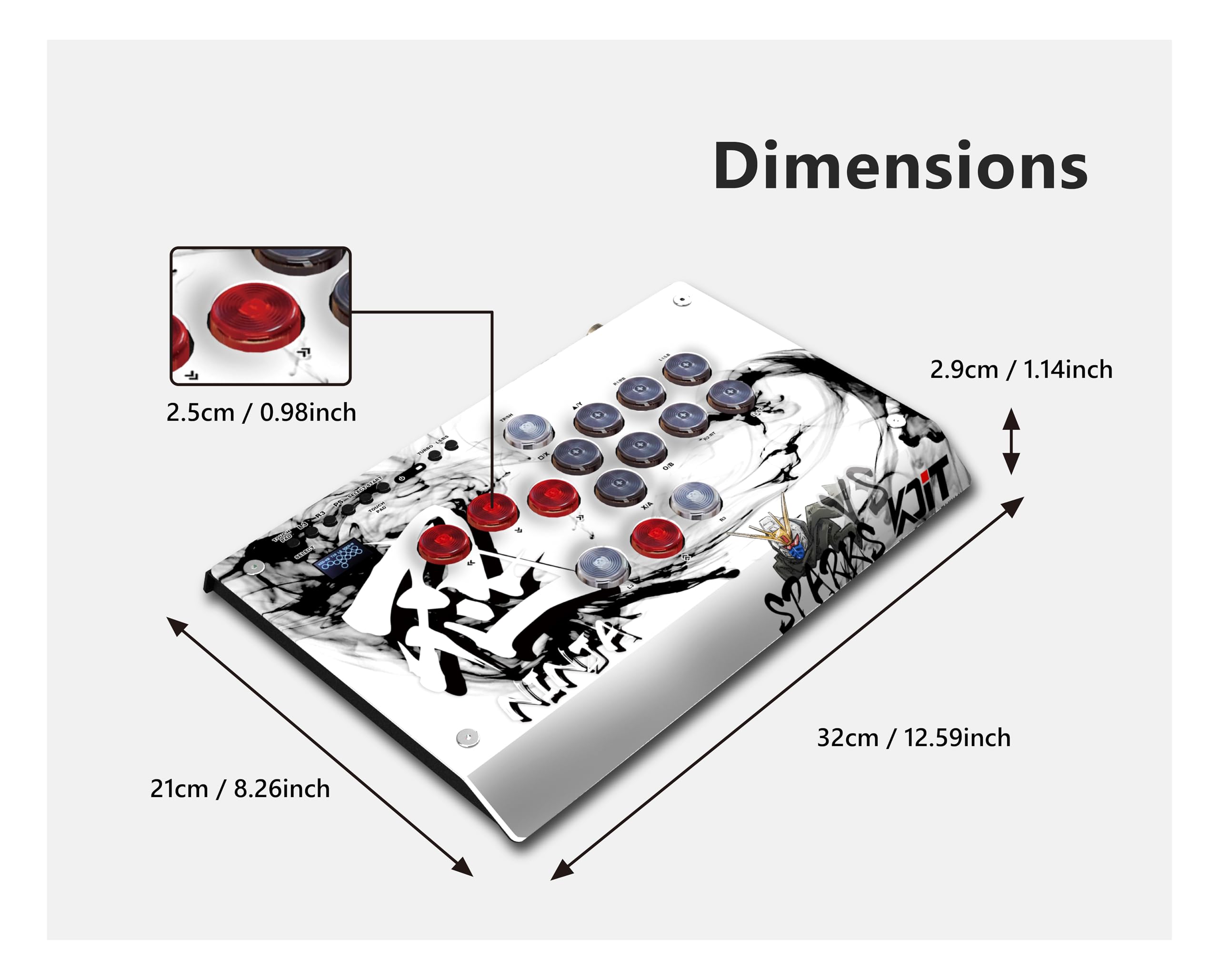 TWLOQITC SPARKSTOY Featuring 15 buttons Hitbox, 0.8ms Delay Hitbox