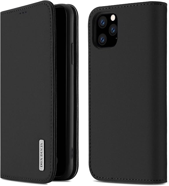 GANGXUN iPhone 11 Pro Max Wallet Case, 11Promax Premium Leather Magnetic Closure,TPU Shockproof Inner Shell Cover,Protection Flip Case with Card Holder Kicktand, For 6.5 inch iPhone 11Promax,black