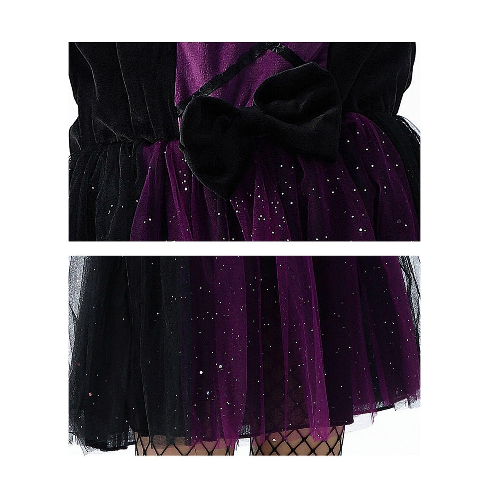 Generisch Halloween Kleid Mädchen - Bezauberndes Halloween Kostümkleid Mit In Lila Für Zauberer Cosplay Kostüme