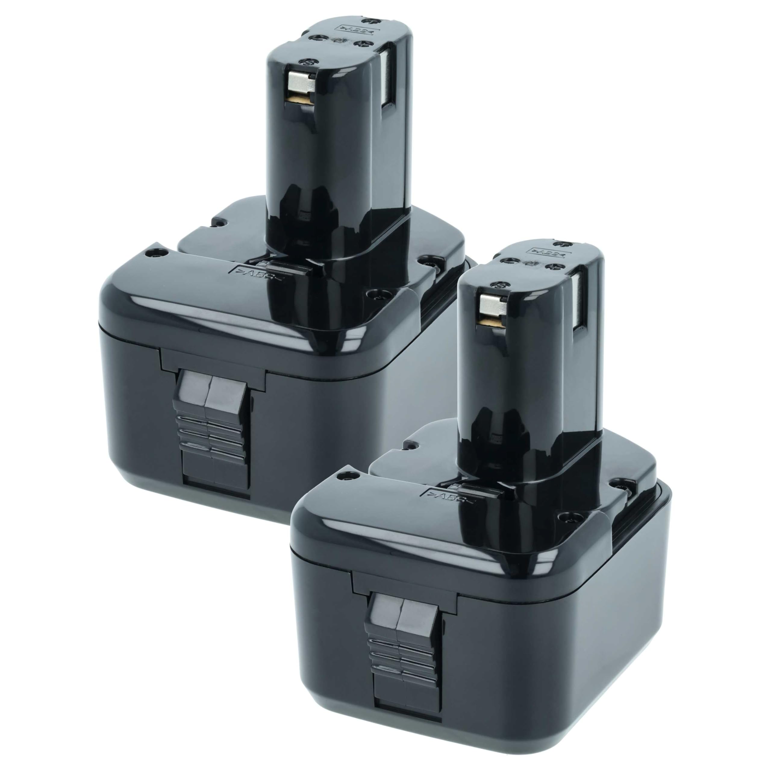 vhbw 2x batteria sostituisce Hitachi 320386, 320387, 320388, 320606, 320608, 320686 per attrezzi da lavoro (2100 mAh, NiMH, 12 V)