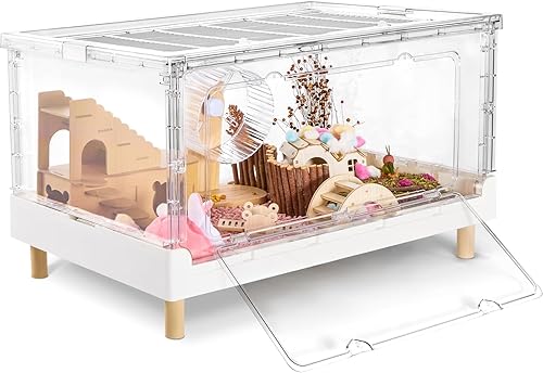 Hamster Cage & Guinea Pig Cages, Acrylic Cage for Small