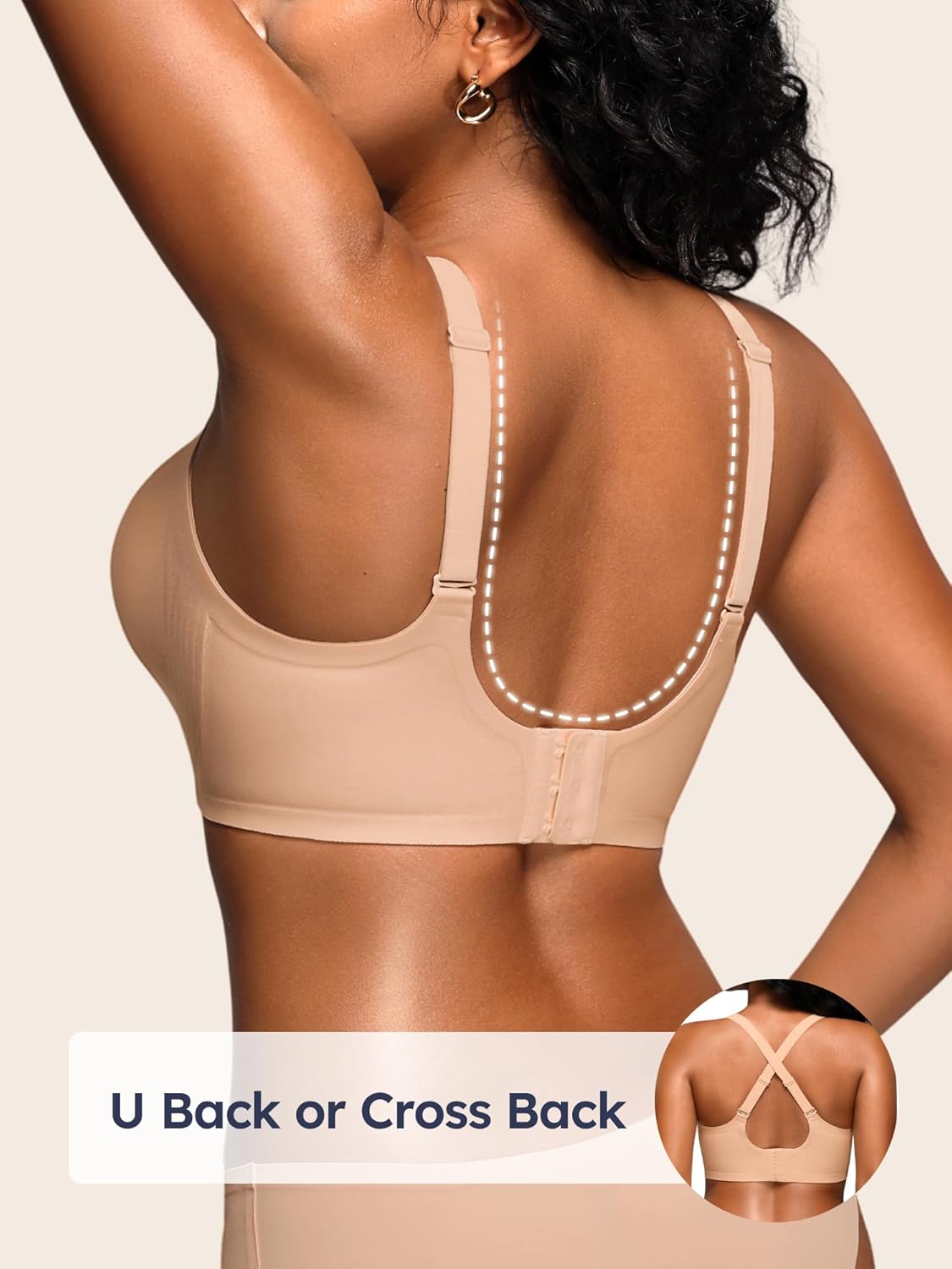 Jelly Bras for Women with Support - S-3XL Wireless Seamless T-Shirt Bra No Underwire Full Coverage Comfort Bralette - Image 5