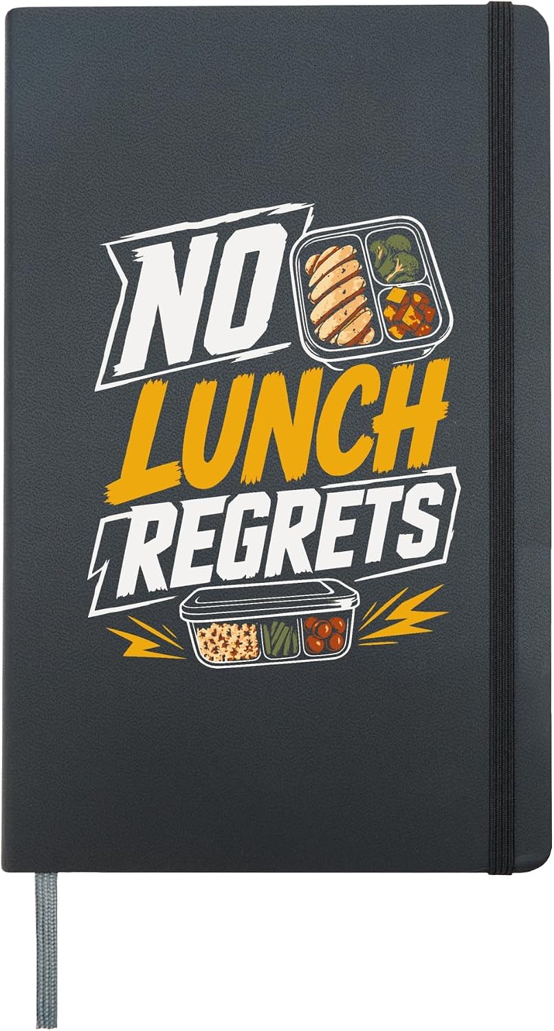 Meal Prep Life Food Prepping Meal Preparation Hardcover Journal, Black