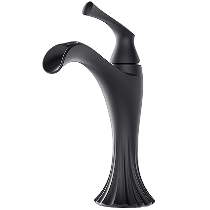 Pfister LG42-RH1B Rhen Single Control Waterfall Bathroom Sink Faucet, Matte Black
