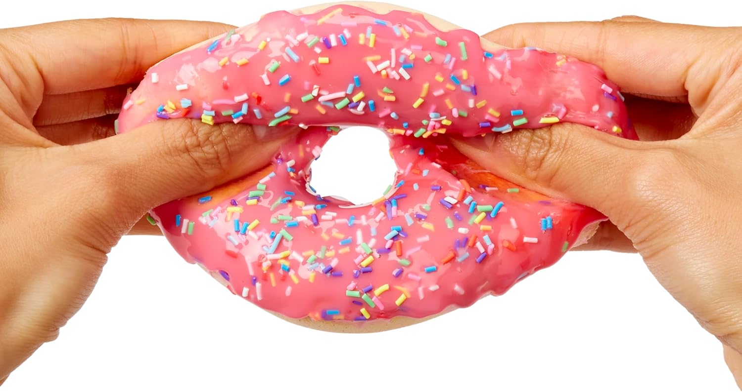 Pink Icing Round & Jelly Filled Donuts DIY Slime Kit - Unboxing Ingredients to Make, Smash, and Stretch Your Food Slime, Ages 8+