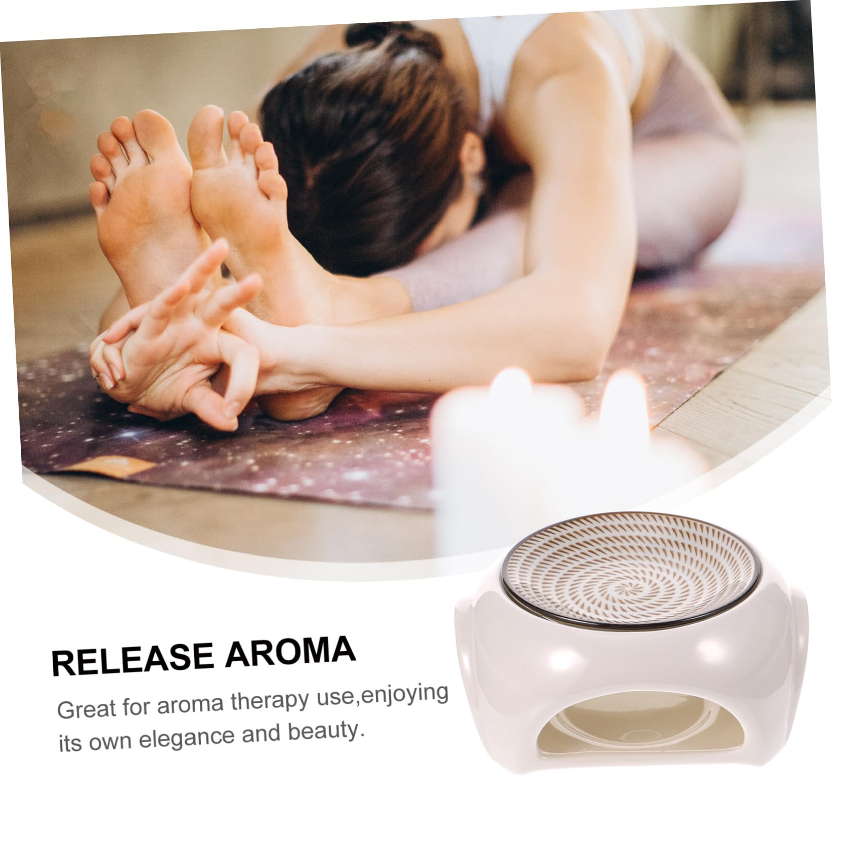 Cabilock Lámpara De Aromaterapia Cera Quemador De Incienso Decorativo Quemador De Aceites Esenciales Luces Decorativas para Interiores