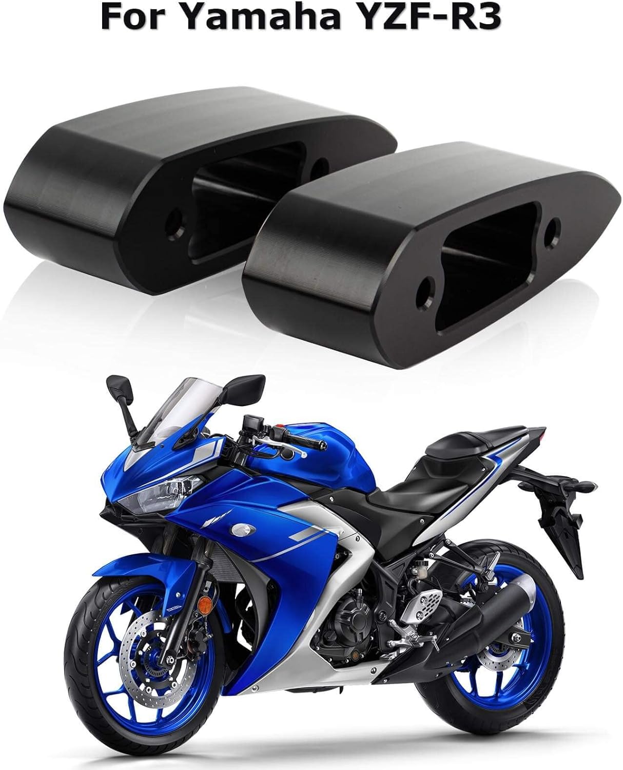 Motorcycle Mirror Riser Extenders Spacers Extension For YZF-R25 R3 R15 2013-2017 R15