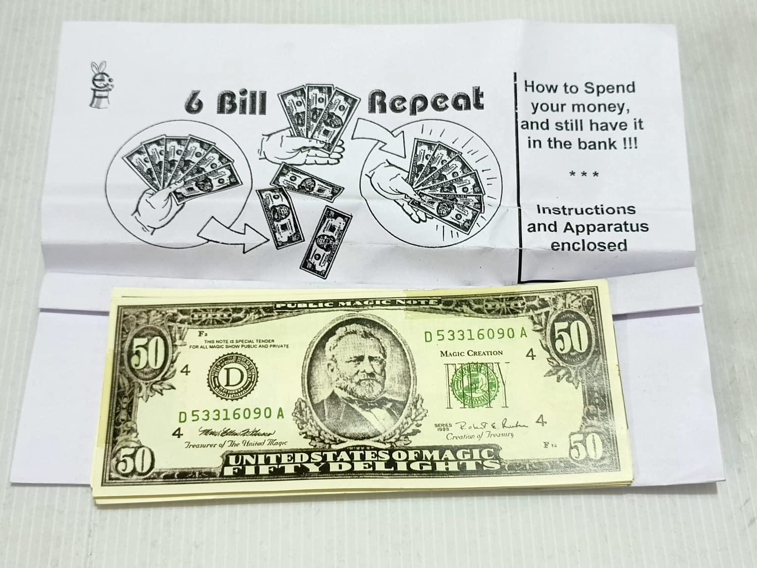 6 Bill Repeat Magic/MULTIPLYING Dollar Magic/Money Manipulation Magic