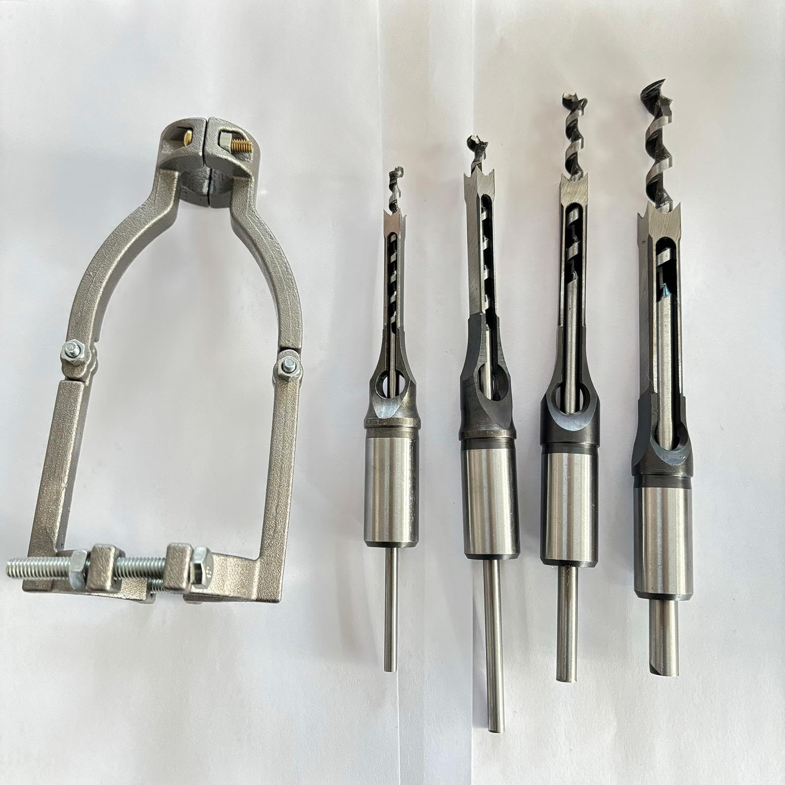 MYCENSE Square Hole Drill Fixed Bracket, with 4 Sturdy Professional