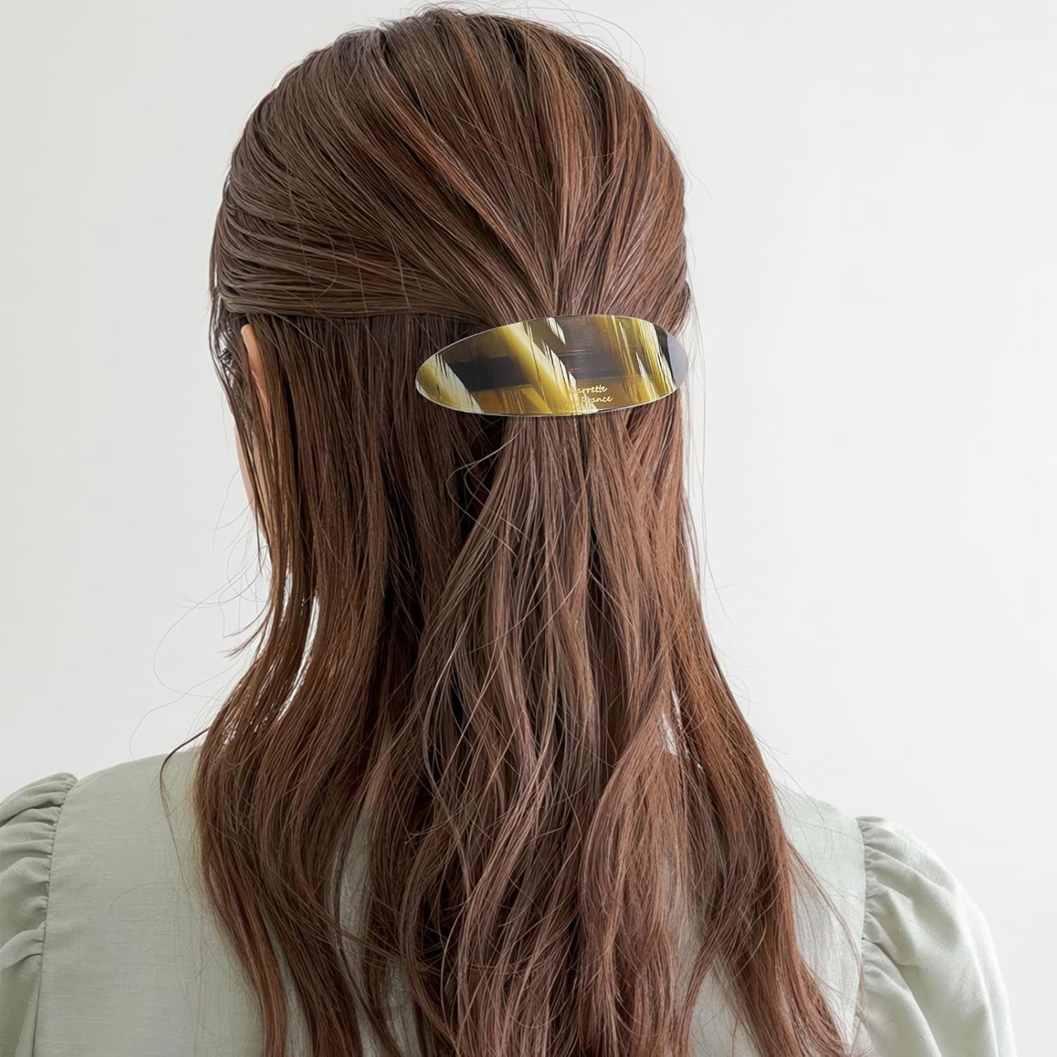 3PCS French Acetate Hair Barrettes Tortoise Shell Hair Clips Large Vintage French Pins Classic Snap Retro Clasp Hairgrips Hair Accessories for Long Thick Hair Women Girls - Image 6