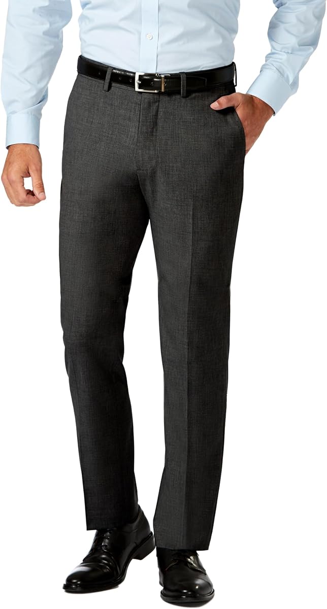 Haggar Men's Haggar Men’s Jmh 4-Way Stretch Slim Fit Flat Front Dress Pant