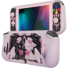 PlayVital ZealProtect Halloween Protective Case for Nintendo Switch Lite, Ergonomic Grip Cover - Durable Comfort Anti-Slip Anti-Scratch with Screen Protector & Thumb Grip Button Caps, Darkling Sheep