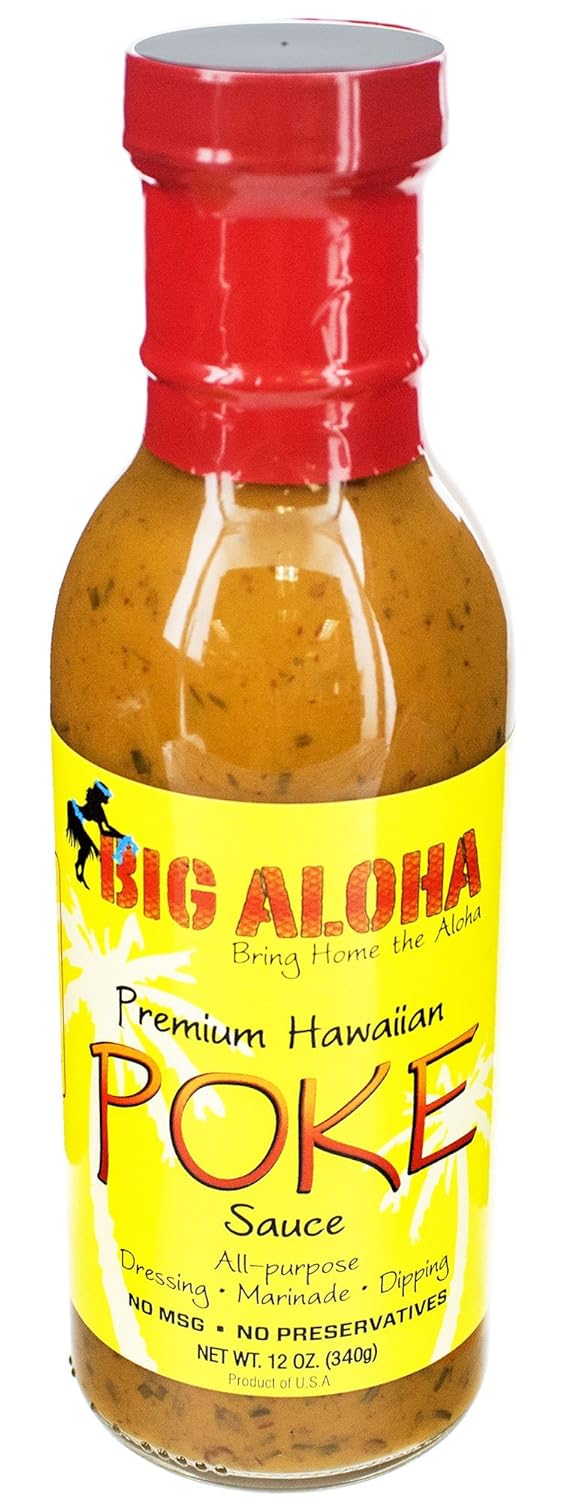 Big Aloha Premium Hawaiian Poke Sauce, 12 oz (Pack of 3)
