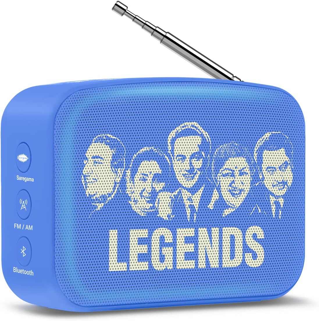 Saregama Carvaan Mini Hindi - Music Player with 401 Pre-Loaded Retro Songs, Bluetooth/FM/AM/AUX, Type-C Charger (Cobalt Blue)