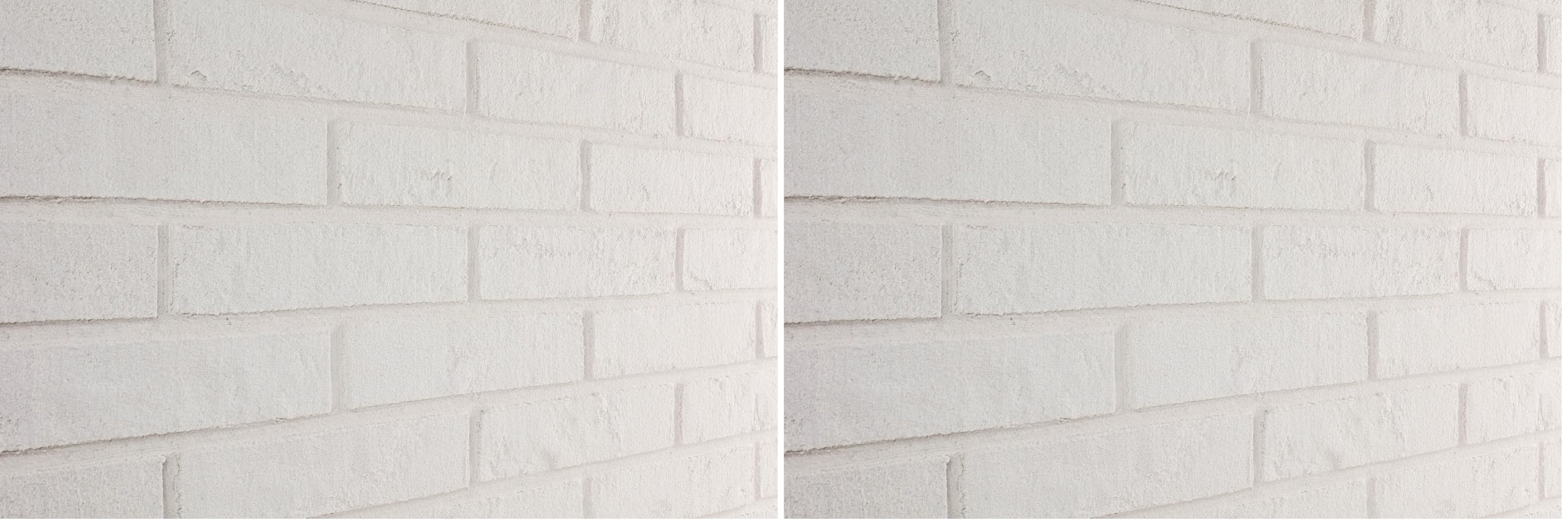 Wandverkleidung Elabrick Dover, Flexibler Verblend ziegel, aussen, ziegelsteine, Weiss, 50x210mm, fassadenverkleidung aussen/wandverkleidung innen. einfache Installation. (Packung mit 2)