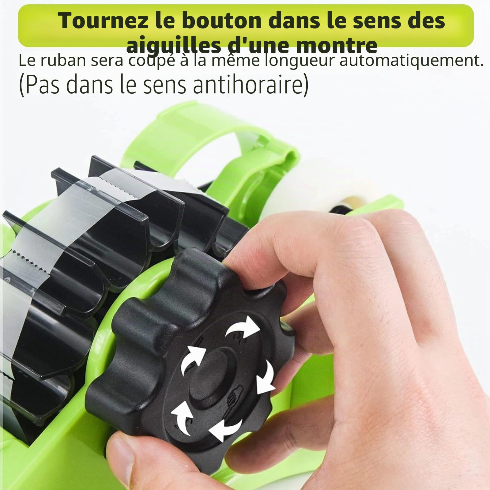 Distributeur de Ruban adhésif Multifonction pour Transfert de Chaleur pour Emballage et travaux manuels, Dérouleur Scotch avec Le Noyau de 1 Pouce et de 3 Pouces