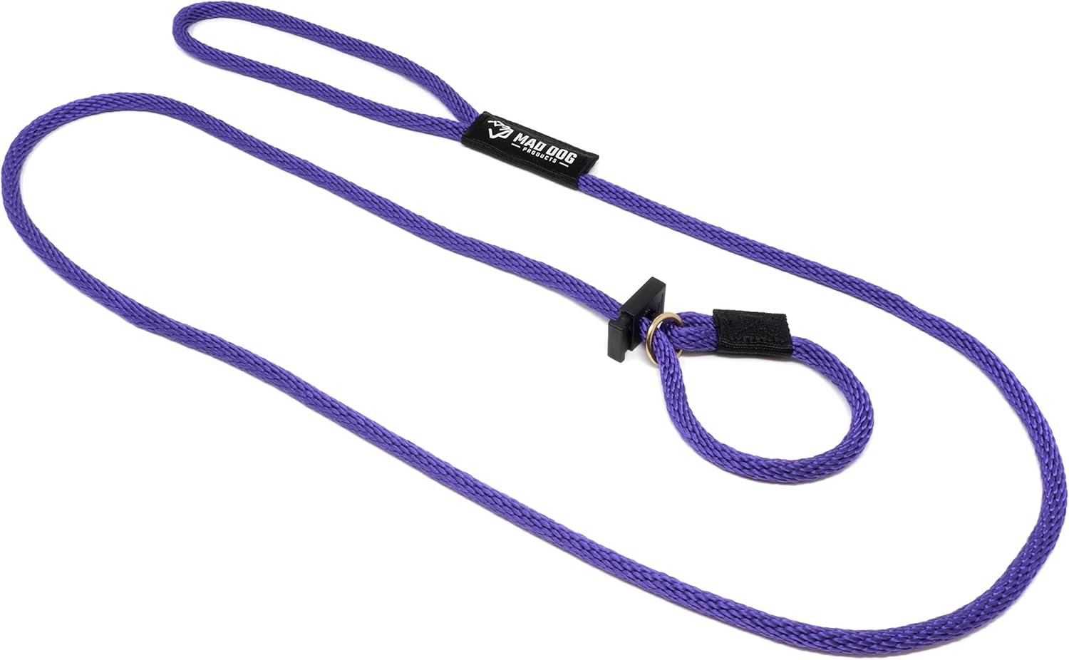 Mad Dog Products English Slip Dog Lead | 1/2 Inch x 8 Feet | Purple